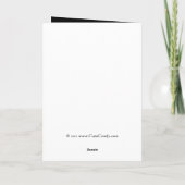 Gepersonaliseerde liefde, zwart / wit / rood hart feestdagen kaart (Achterkant)