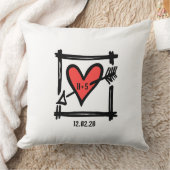Gepersonaliseerde liefdeshartrennis Gift Cushion Kussen (Deken)