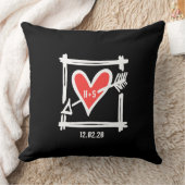 Gepersonaliseerde liefdeshartrennis Gift Cushion Kussen (Deken)