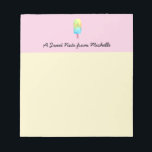 Gepersonaliseerde liefdesroze papegaaiachel notitieblok<br><div class="desc">Aangepaste,  kleurrijke en leuke laptop met waterverf voor heerlijk design. Ik heb popsicles geschilderd in de zomer.. besloot dat dit kunstwerk kon worden gebruikt met een "Sweet Note"-laptop. Geniet!</div>