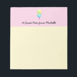 Gepersonaliseerde liefdesroze papegaaiachel notitieblok<br><div class="desc">Aangepaste,  kleurrijke en leuke laptop met waterverf voor heerlijk design. Ik heb popsicles geschilderd in de zomer.. besloot dat dit kunstwerk kon worden gebruikt met een "Sweet Note"-laptop. Geniet!</div>