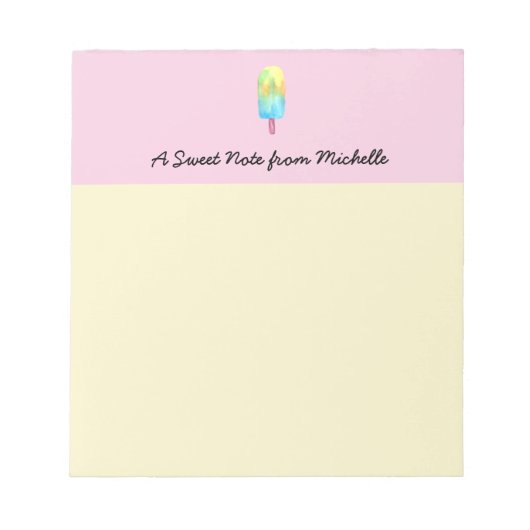 Gepersonaliseerde liefdesroze papegaaiachel notitieblok (Voorkant)