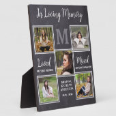 Gepersonaliseerde Liefdevolle Herinnering Unieke H Fotoplaat (Zijkant)