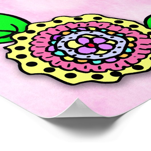 Gepersonaliseerde liefhebber, zegelbaar en aangepa poster (Hoek)