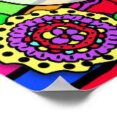 Gepersonaliseerde liefhebber, zegelbaar en aangepa poster (Hoek)