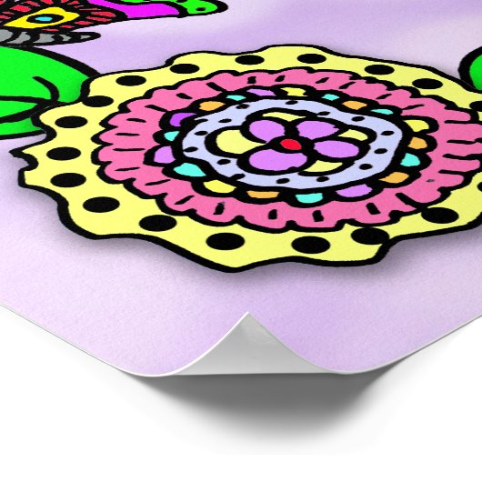 Gepersonaliseerde liefhebber, zegelbaar en aangepa poster (Hoek)