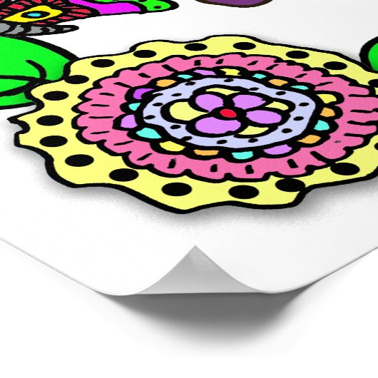 Gepersonaliseerde liefhebber, zegelbaar en aangepa poster (Hoek)