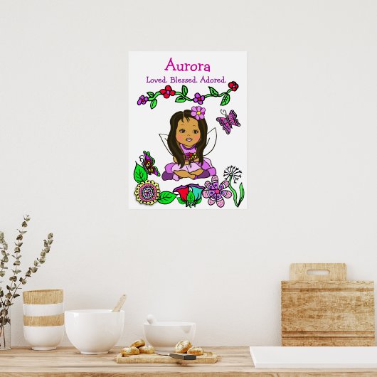 Gepersonaliseerde liefhebber, zegelbaar en aangepa poster (Keuken)