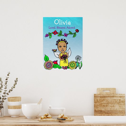 Gepersonaliseerde liefhebber, zegelbaar en aangepa poster (Keuken)