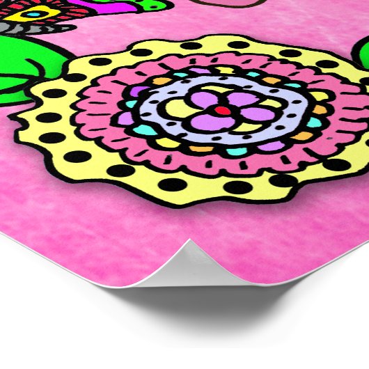 Gepersonaliseerde liefhebber, zegelbaar en aangepa poster (Hoek)