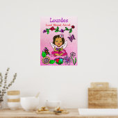 Gepersonaliseerde liefhebber, zegelbaar en aangepa poster (Keuken)