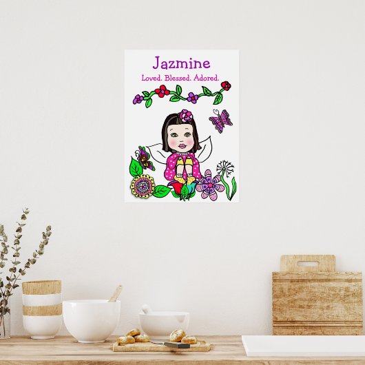 Gepersonaliseerde liefhebber, zegelbaar en aangepa poster (Keuken)