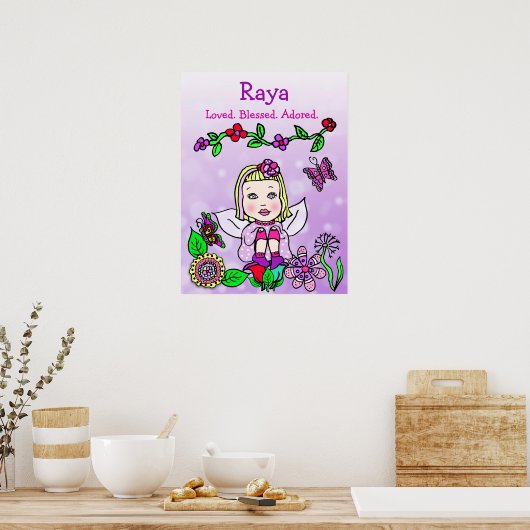 Gepersonaliseerde liefhebber, zegelbaar en aangepa poster (Keuken)