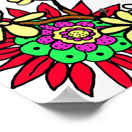 Gepersonaliseerde liefhebber, zegelbaar en aangepa poster (Hoek)