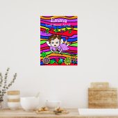 Gepersonaliseerde liefhebber, zegelbaar en aangepa poster (Keuken)