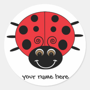 Gepersonaliseerde lieveheersbeestje Sticker