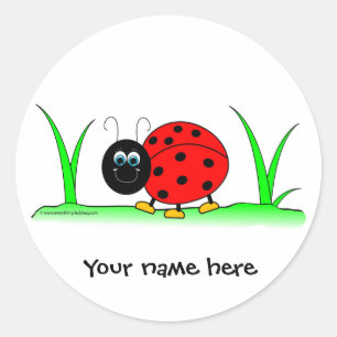 Gepersonaliseerde lieveheersbeestje Sticker