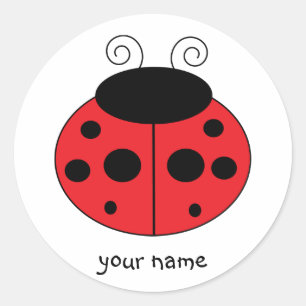 Gepersonaliseerde lieveheersbeestje Sticker
