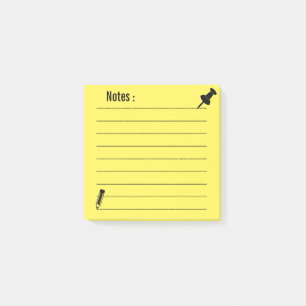 Gepersonaliseerde Lijnschool Gele Post-it Notities Post-it® Notes