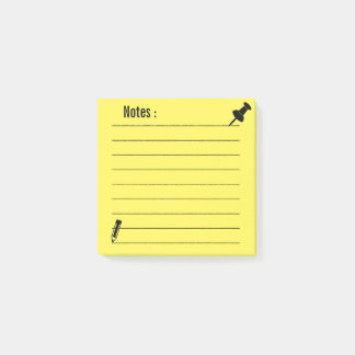 Gepersonaliseerde Lijnschool Gele Post-it Notities Post-it® Notes