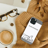 Gepersonaliseerde lijntekening Kitty Cat Case-Mate iPhone Case