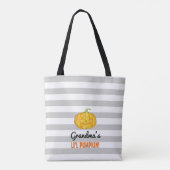 Gepersonaliseerde Lil Pumpkin Halloween Tas (Achterkant)