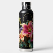 Gepersonaliseerde Lily Flower Waterfles (Links)