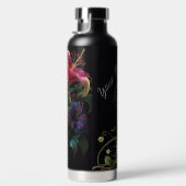 Gepersonaliseerde Lily Flower Waterfles (Rechts)