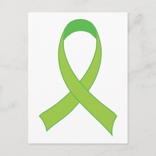 Gepersonaliseerde Lime Green Awareness Gift Briefkaart (Voorkant)