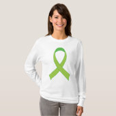 Gepersonaliseerde Lime Green Awareness Gift T-shirt (Voorkant volledig)