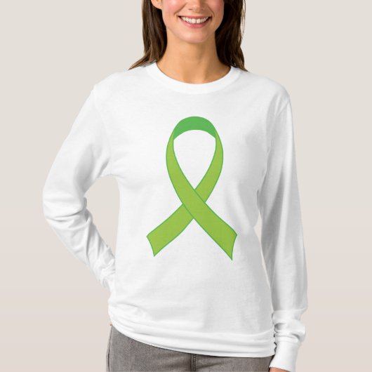 Gepersonaliseerde Lime Green Awareness Gift T-shirt (Voorkant)