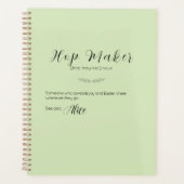 Gepersonaliseerde Lime Green "Hop Maker" Paasplann Planner (Voorkant)