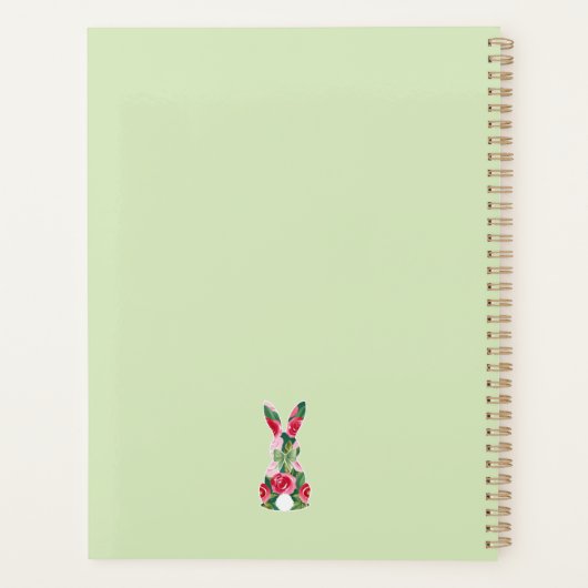Gepersonaliseerde Lime Green "Hop Maker" Paasplann Planner (Achterkant)