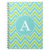 Gepersonaliseerde Limoen Monogram Notitieboek Jour (Voorkant)