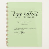 Gepersonaliseerde Limoen Paashaas Planner (Voorkant)