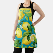 Gepersonaliseerde limonade bloemen all-over print  schort (Insitu)