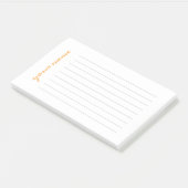 Gepersonaliseerde line-up merkt het op post-it® notes (Schuin)