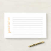 Gepersonaliseerde line-up merkt het op post-it® notes (Op bureau)