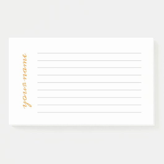 Gepersonaliseerde line-up merkt het op post-it® notes (Voorkant)
