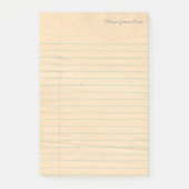 Gepersonaliseerde Lined School Notitieboek Papier  Post-it® Notes (Voorkant)