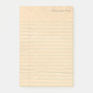 Gepersonaliseerde Lined School Notitieboek Papier  Post-it® Notes