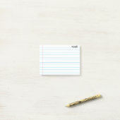 Gepersonaliseerde Lined School Notitieboek Papier Post-it® Notes (Op bureau)