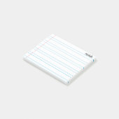 Gepersonaliseerde Lined School Notitieboek Papier Post-it® Notes (Schuin)