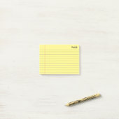 Gepersonaliseerde Lined School Notitieboek Papier Post-it® Notes (Op bureau)