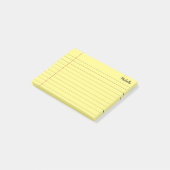 Gepersonaliseerde Lined School Notitieboek Papier Post-it® Notes (Schuin)