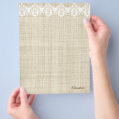 Gepersonaliseerde Linen & Lace Pretty Flyer (Hand)