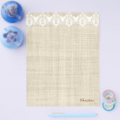 Gepersonaliseerde Linen & Lace Pretty Flyer (Enkel)