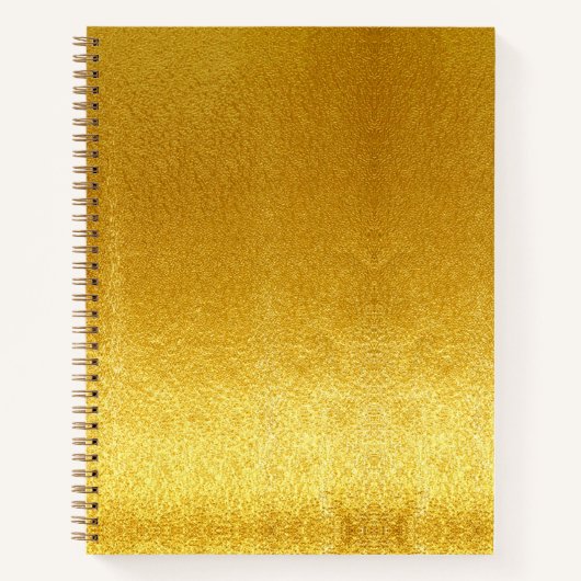 Gepersonaliseerde Linkerhand Goud Bloemen Naam Gif Notitieboek (Voorkant)