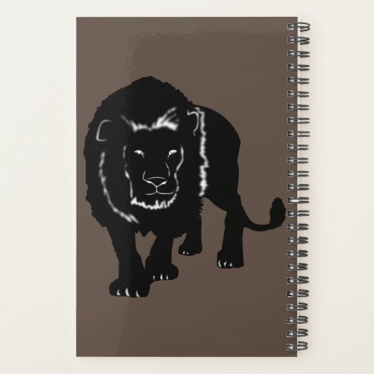 Gepersonaliseerde Lion Planner Aangepaste kleur en (Achterkant)