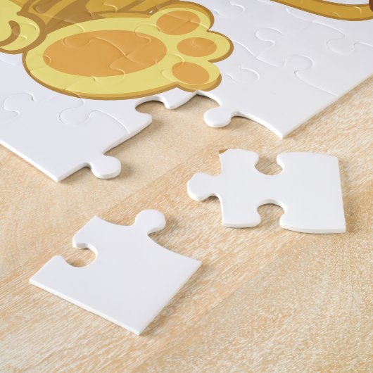 Gepersonaliseerde Lion Puzzle Legpuzzel (Zijkant)